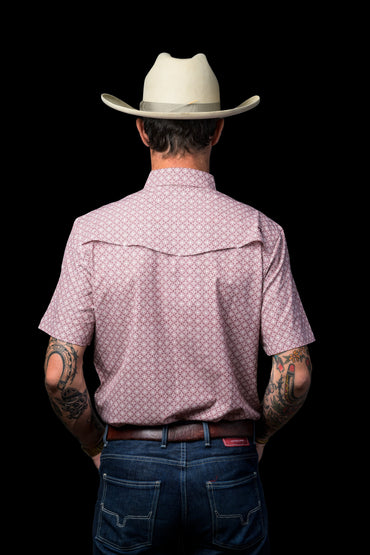 Ferrell Diamond Red Short Sleeve Snap Shirt