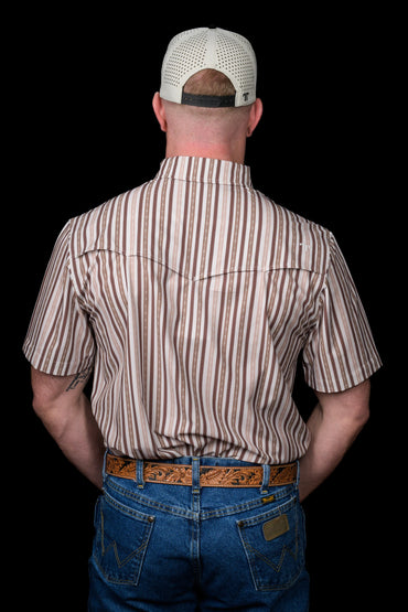 Ferrell The Wyatt - Brown Short Sleeve Snap Shirt