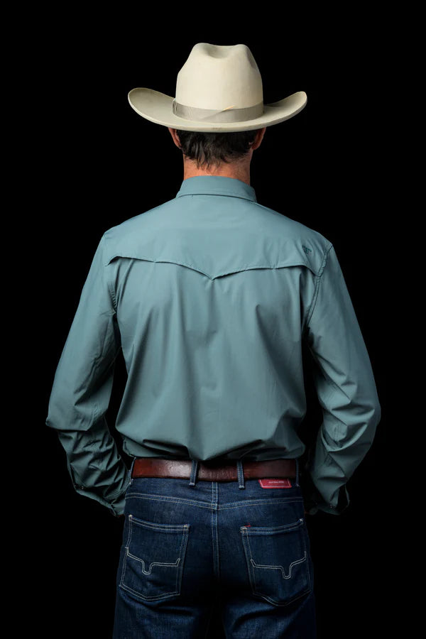 Ferrell CORE - Aqua Long Sleeve Snap Shirt