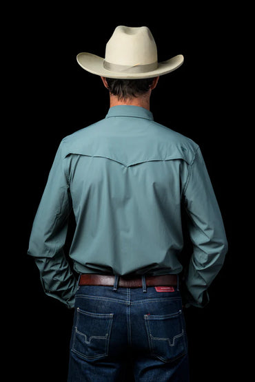 Ferrell CORE - Aqua Long Sleeve Snap Shirt