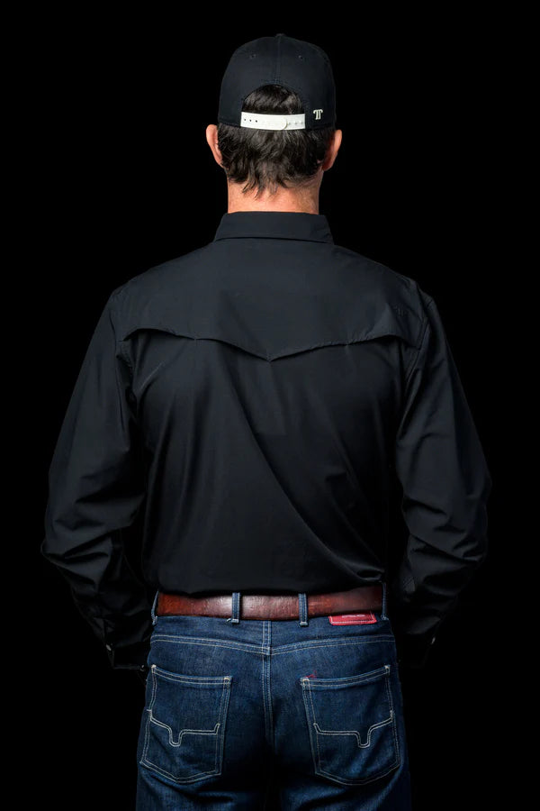 Ferrell CORE - Black Long Sleeve Snap Shirt