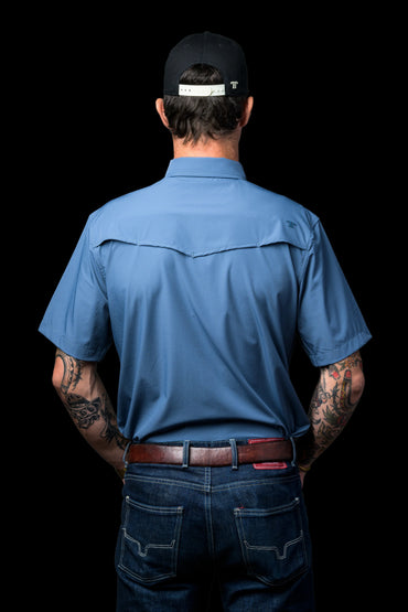 Ferrell CORE - Blue Short Sleeve Snap Shirt