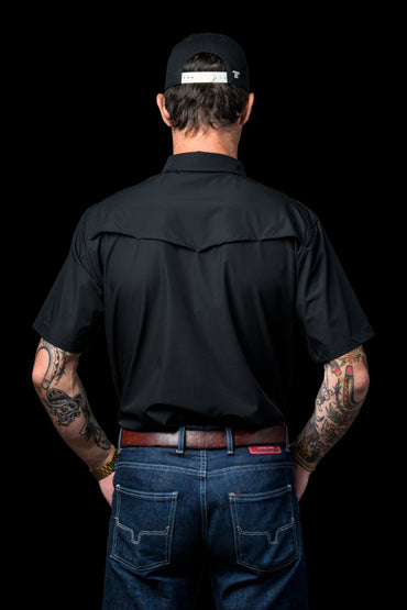 Ferrell CORE - Black Short Sleeve Snap Shirt