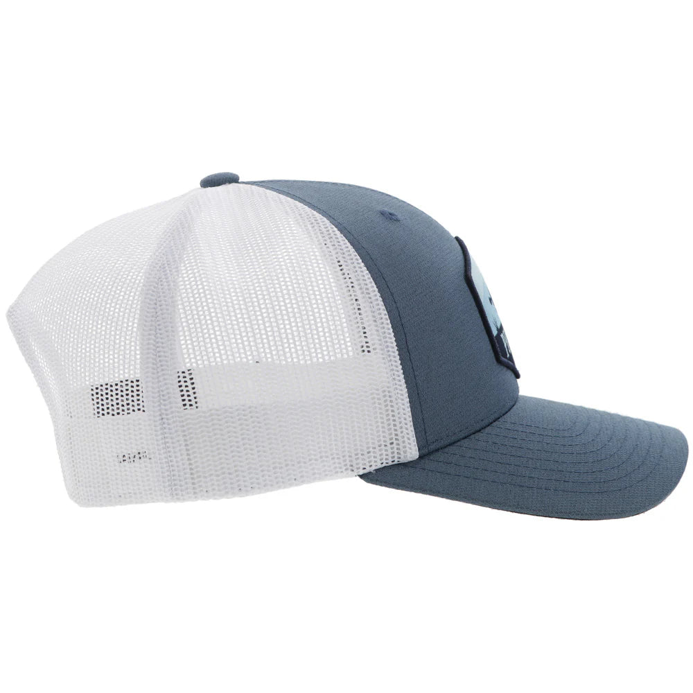 Hooey "Ranchero" Punchy Blue & White Hat