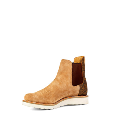 Anderson Bean Tobacco Suede Swedge Boots