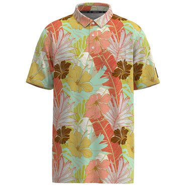 Hooey Youth "Hot Shot" Floral Print Polo