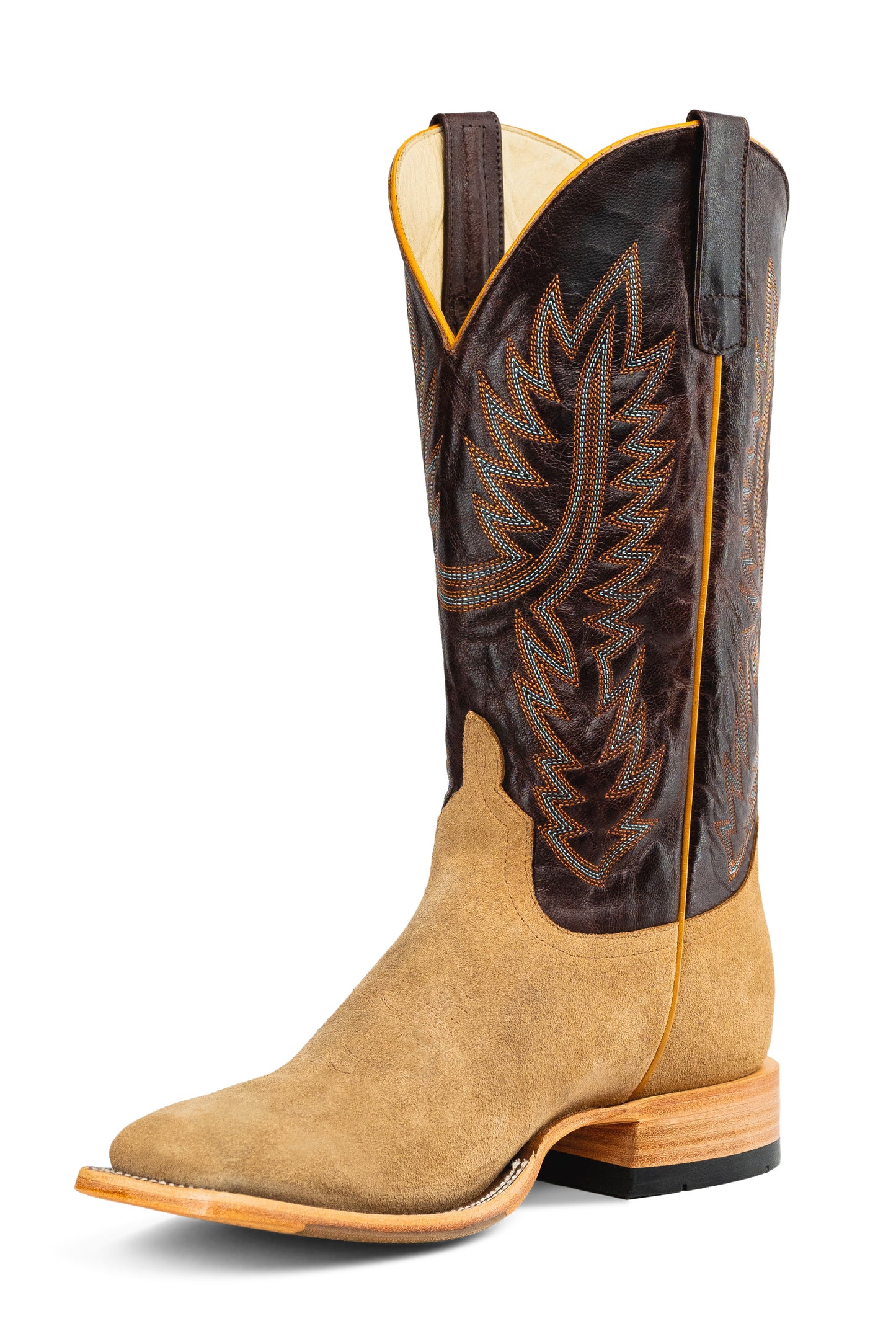 AB Top Hand Collection Tan Crazy Roughout Boots