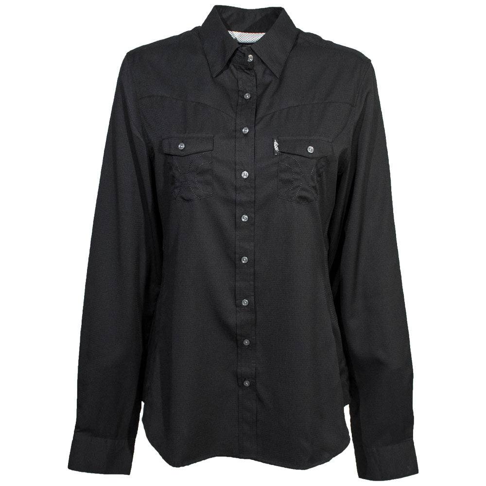 Hooey "Sol Competition" Ladies Black Long Sleeve