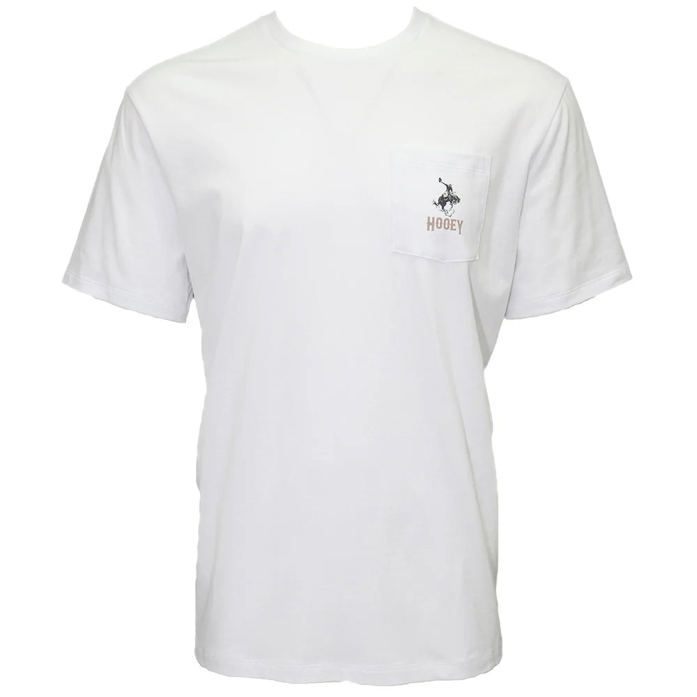 Hooey "Cheyenne" White Pocket T-shirt