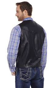 Cripple Creek Black Lamb Leather Vest
