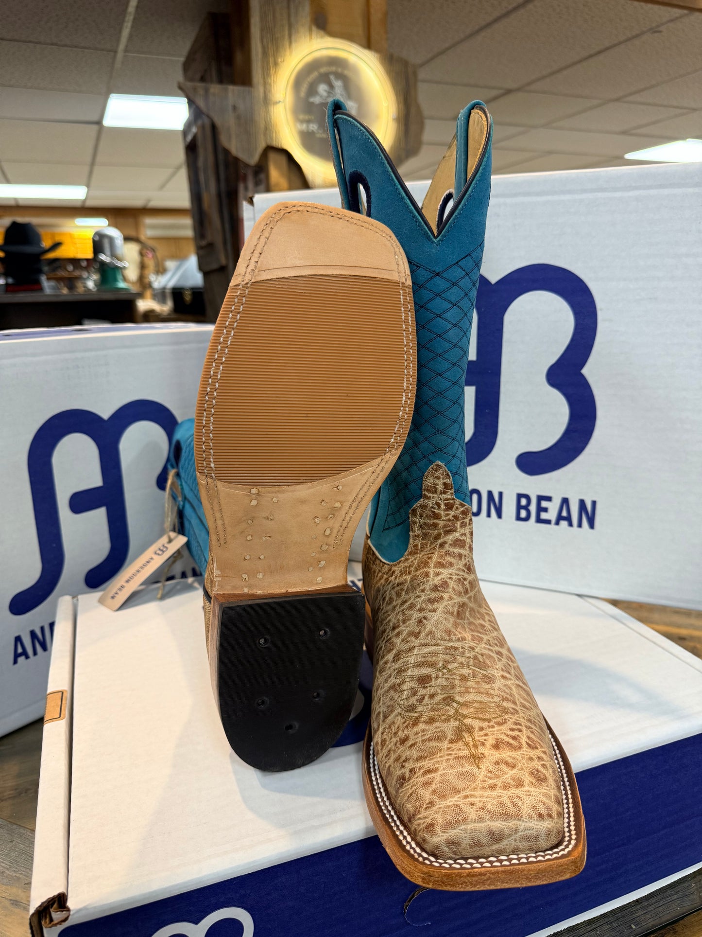 Mr. Boots Exclusive Anderson Bean The Turquoise Tusker Boots