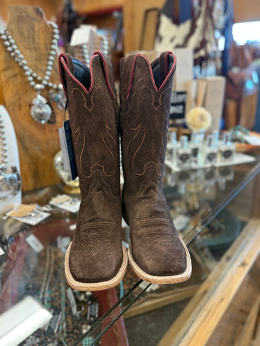 Resistol Chocolate Roughout Boots