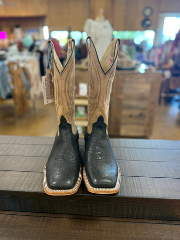 Anderson Bean Black Oiled Shoulder Boots