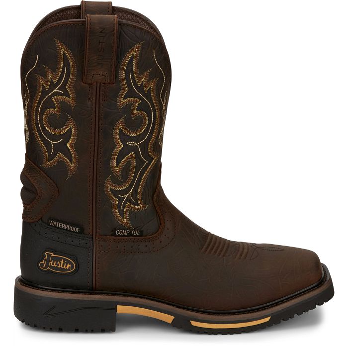 Justin Joist 11" Waterproof Comp Toe Boots