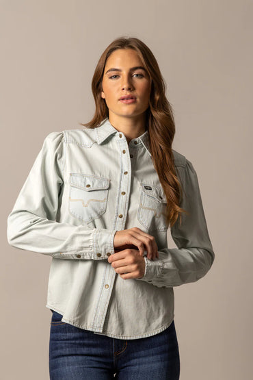 Kimes Ranch - Jane Light Blue Denim Snap Shirt