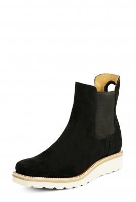 Macie Bean Swedge Black Suede Booties