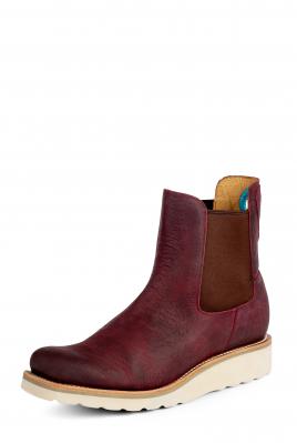 Macie Bean Pink Distressed Bison Booties