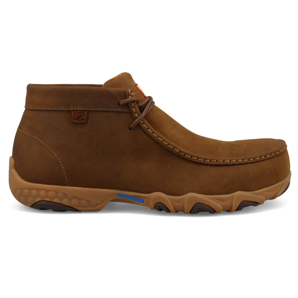 Twisted X Distressed Saddle Work Chukka Driving Moc