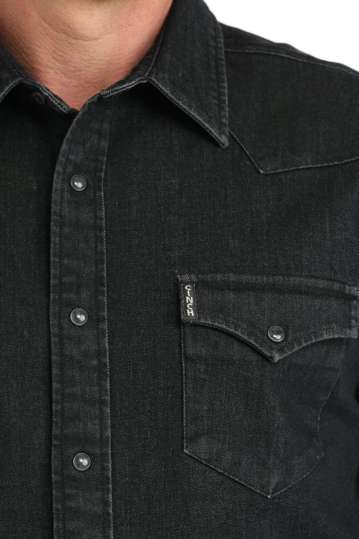 Cinch Modern Fit Black Denim Shirt
