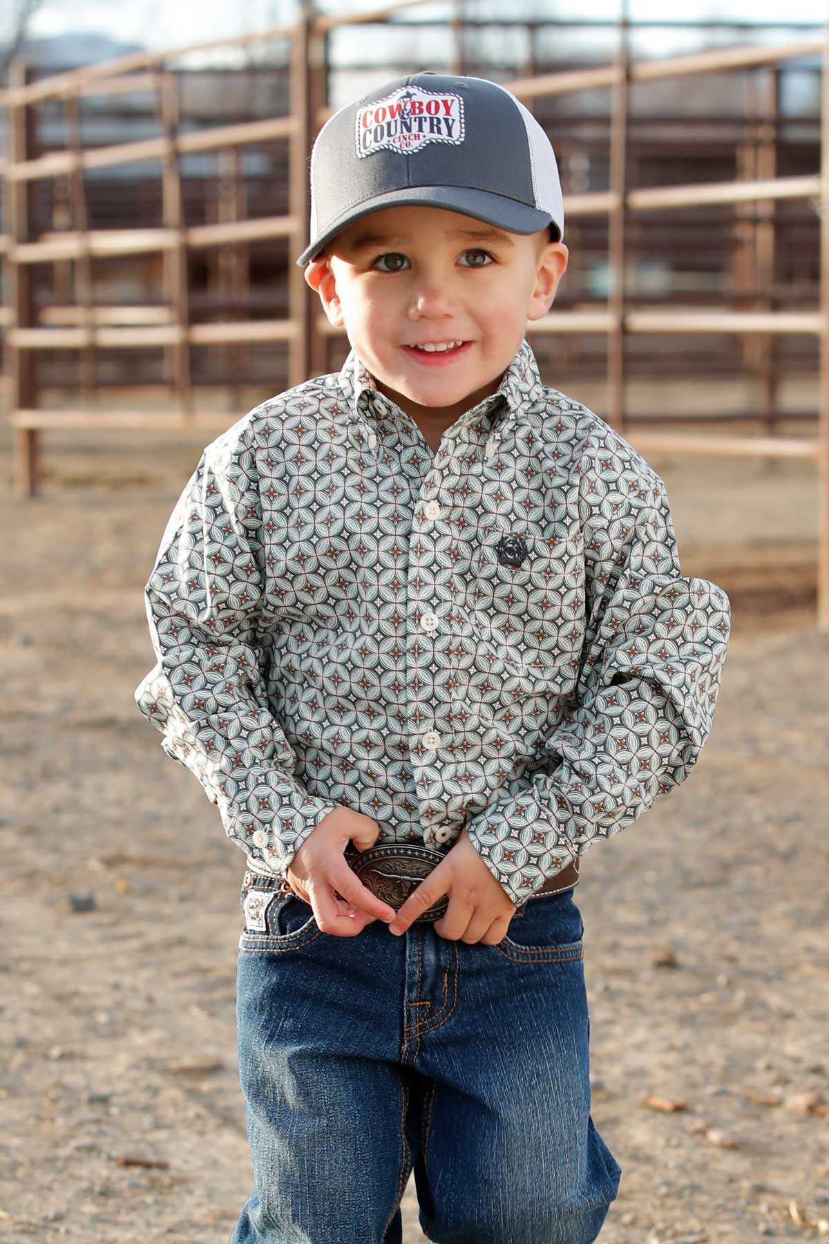 Cinch Boy's Button-Down Western Shirt