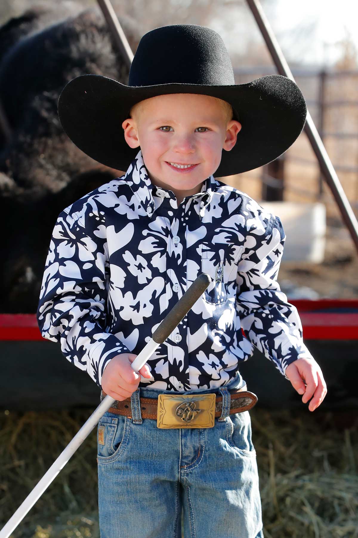 Cinch Boys Hibiscus Shirt
