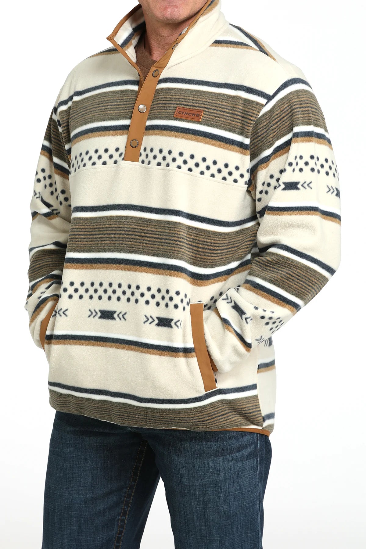 Cinch Cream Aztec Polar Fleece