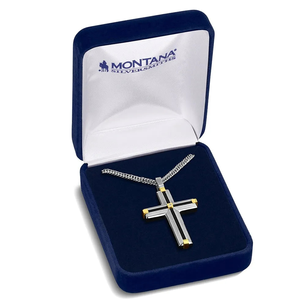 Montana Silversmith Golden Points Cross Necklace