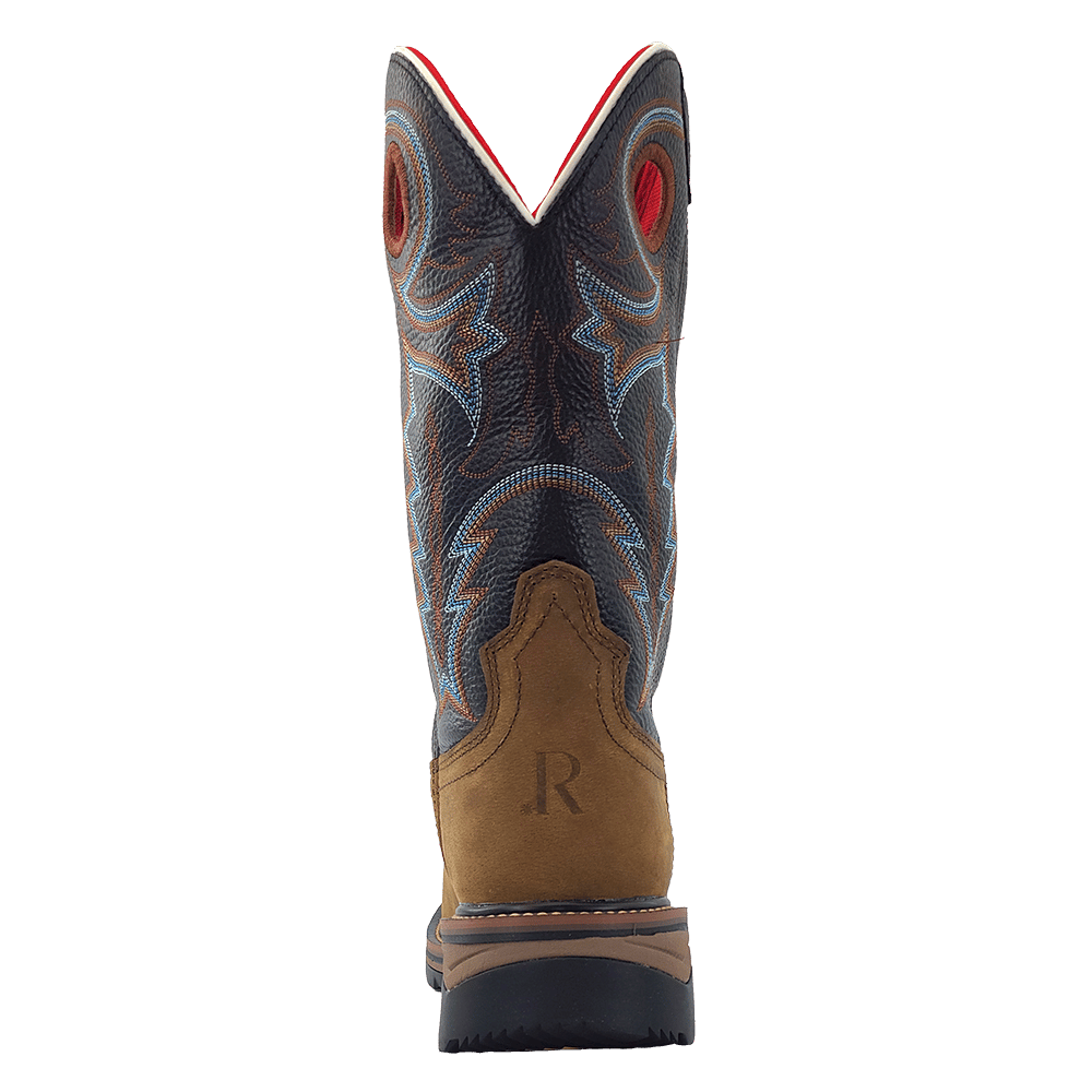 R. Watson Coffee Distressed Work Boots
