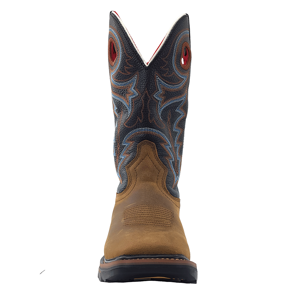 R. Watson Coffee Distressed Work Boots