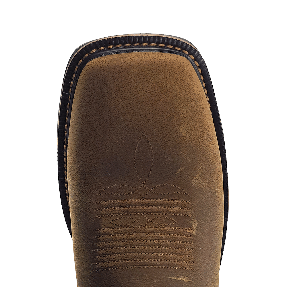 R. Watson Coffee Distressed Work Boots