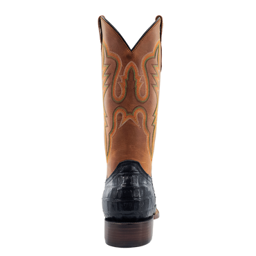 R. Watson Black Caiman Tail Boots