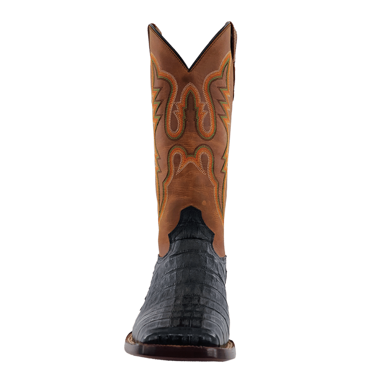 R. Watson Black Caiman Tail Boots