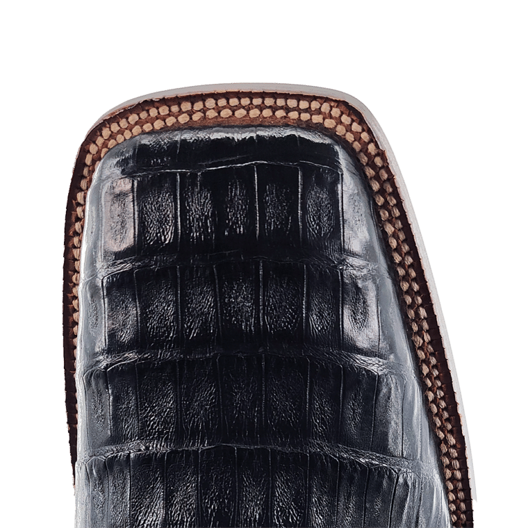 R. Watson Black Caiman Tail Boots