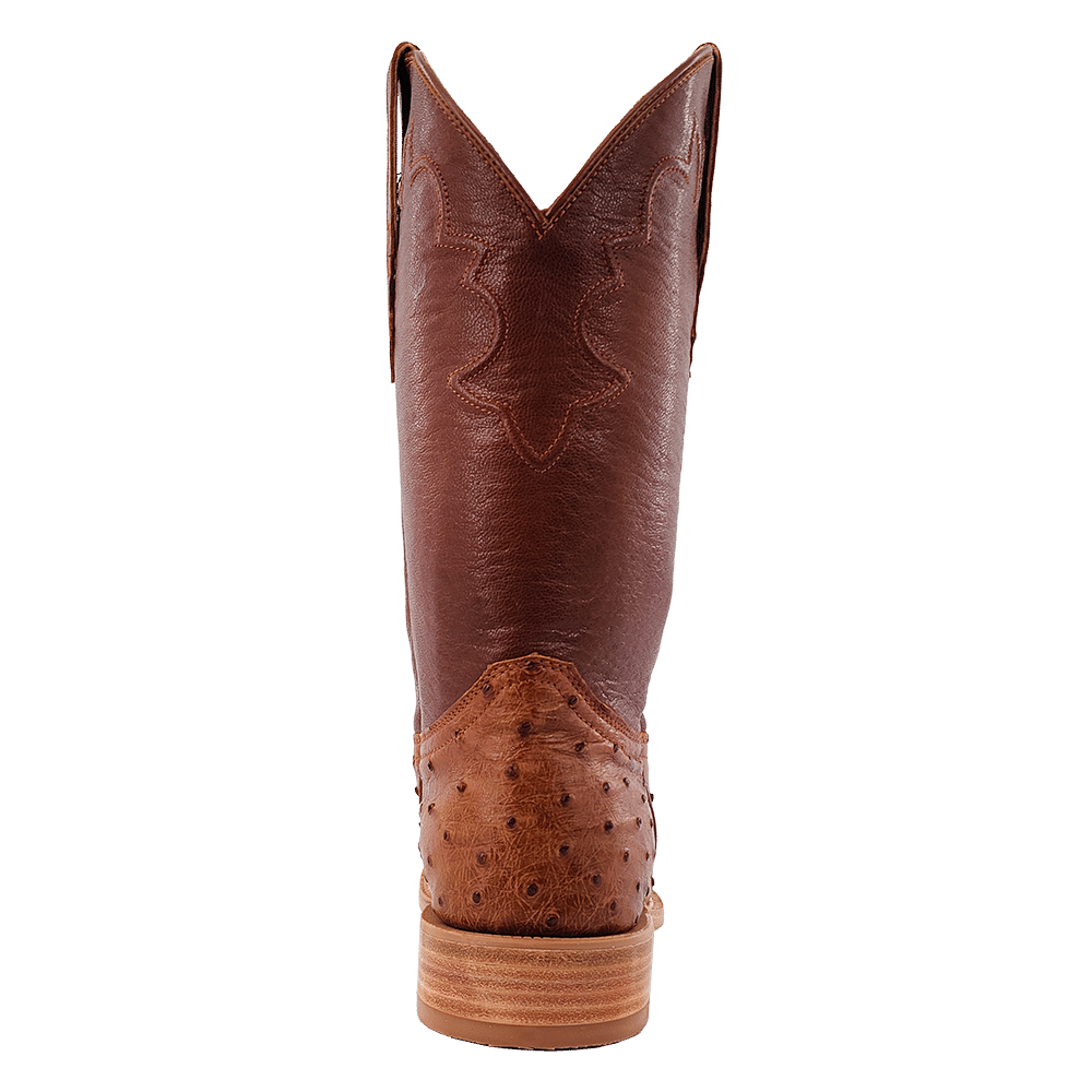 R. Watson Cognac Bruciato Full Quill Roper Boots
