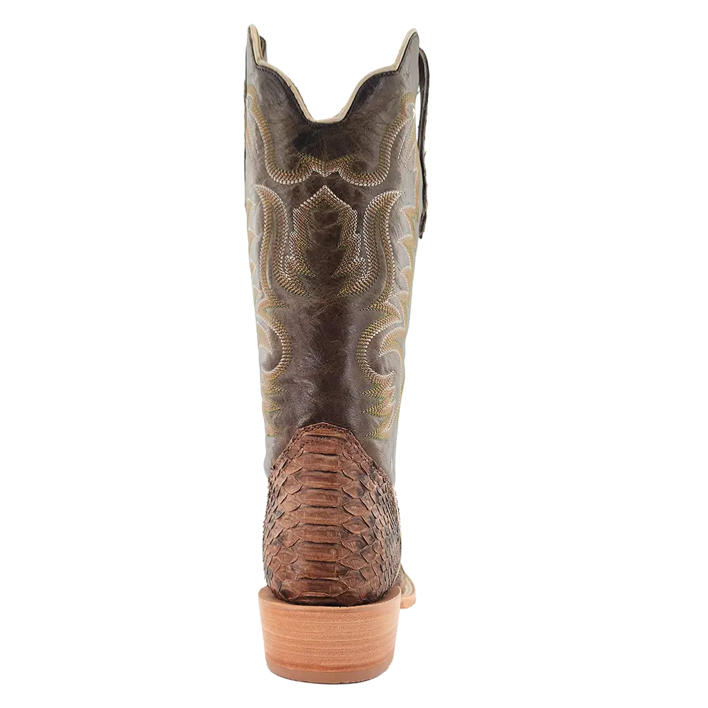 R. Watson Beige Python Boots