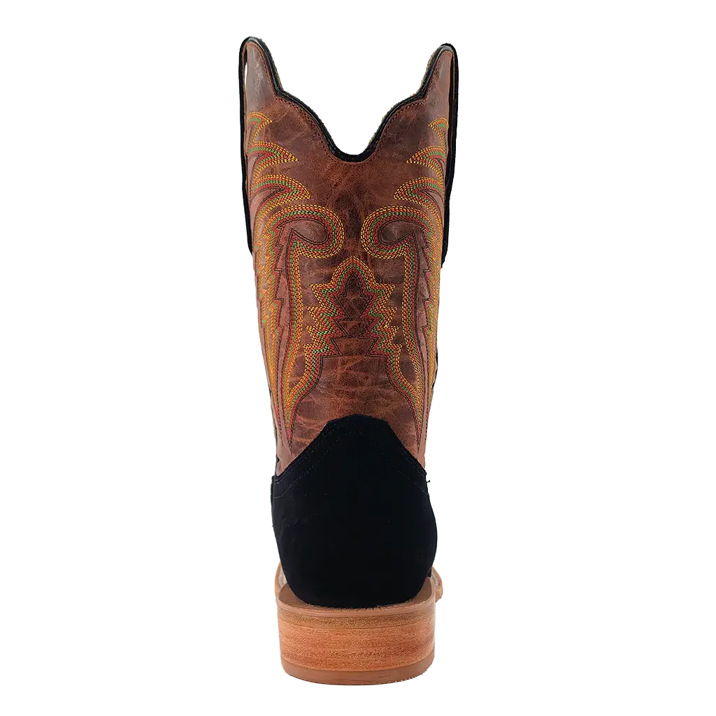 R. Watson Black Roughout Boots