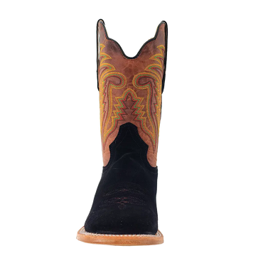 R. Watson Black Roughout Boots