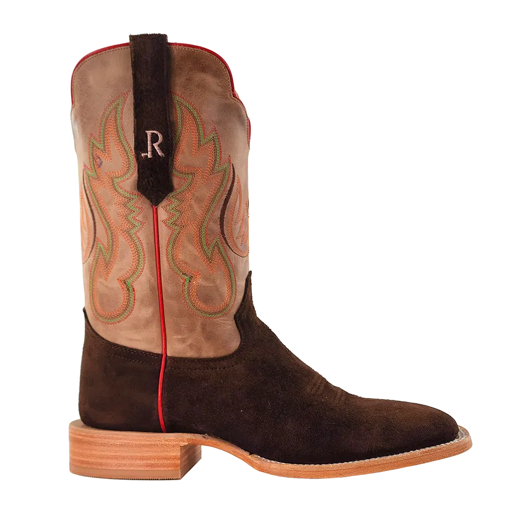R. Watson Chocolate Roughout Boots