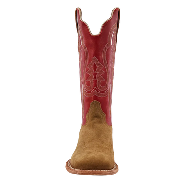 R. Watson Sand Roughout Cherry Red Boots