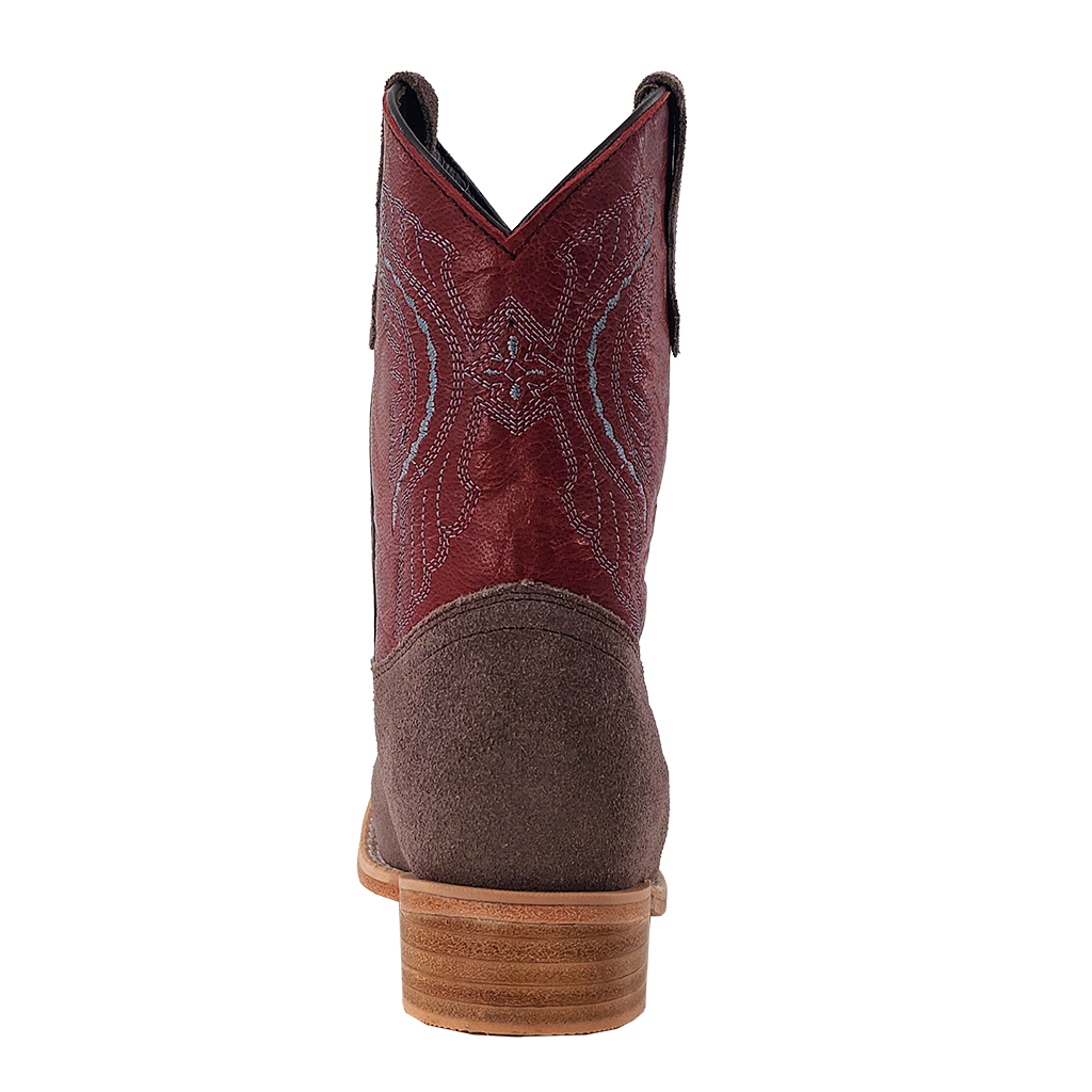 R. Watson Kids Charcoal Rough Out Boots