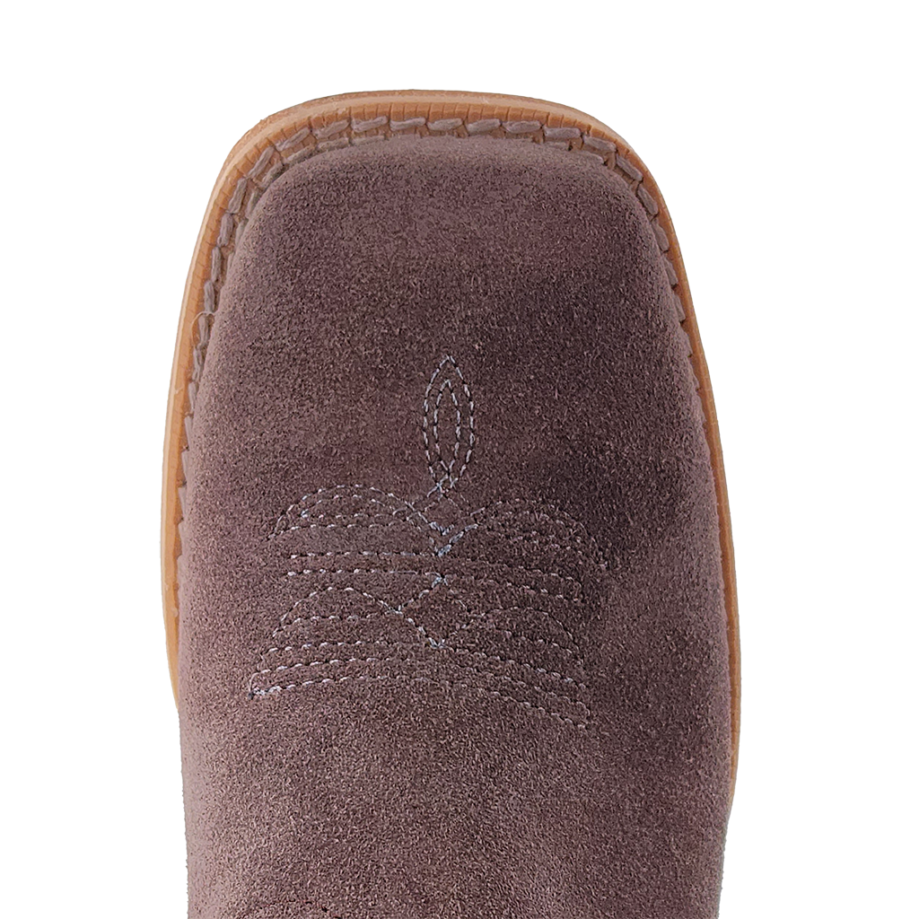 R. Watson Kids Charcoal Rough Out Boots