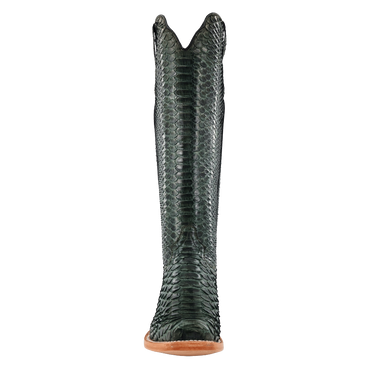R. Watson Dark Green Python Boots