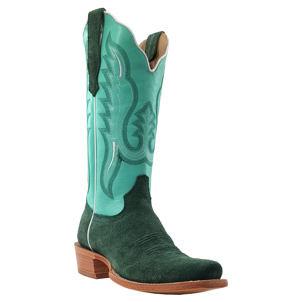 R. Watson Teal Roughout Boots