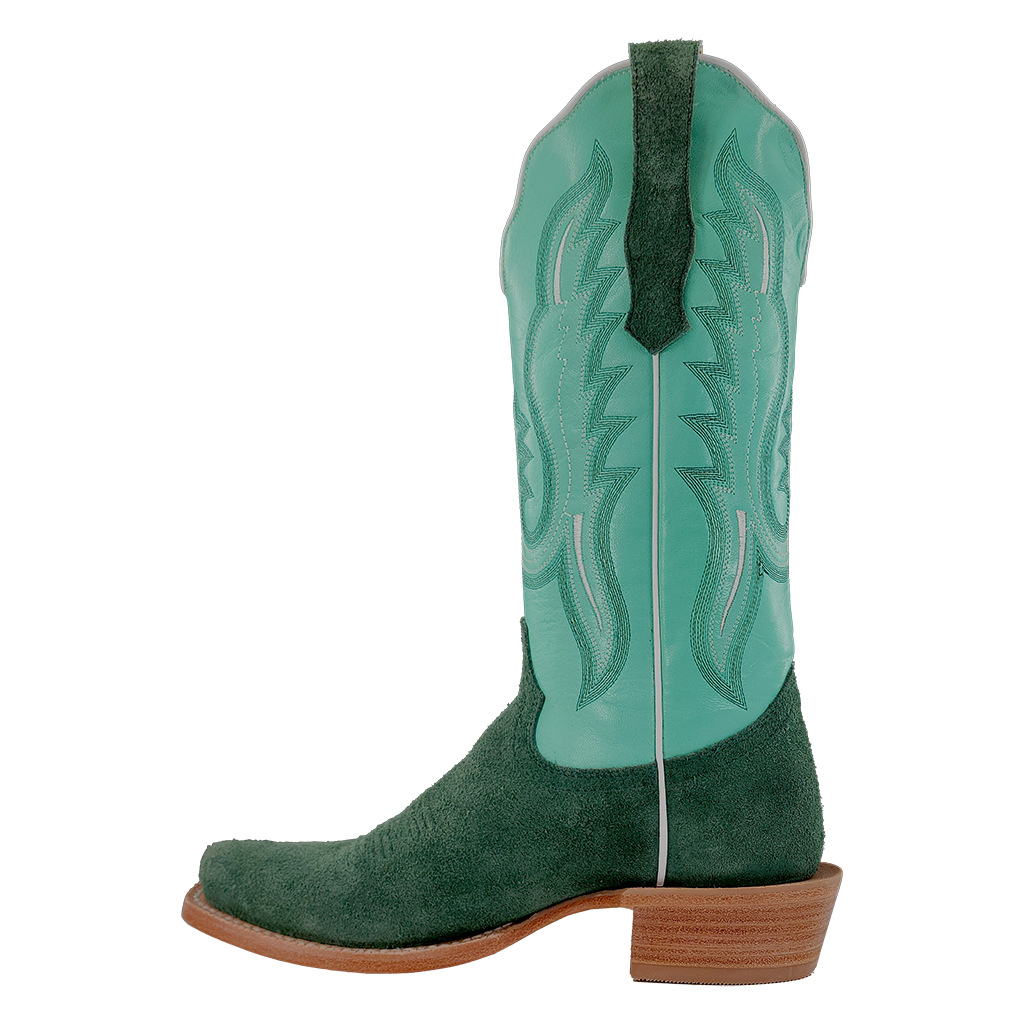 R. Watson Teal Roughout Boots
