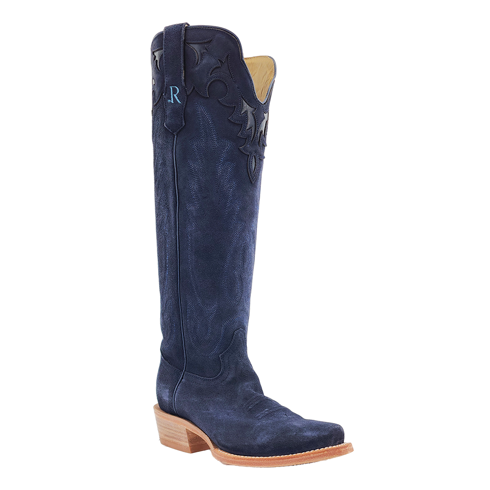 R. Watson Midnight Blue Suede Boots