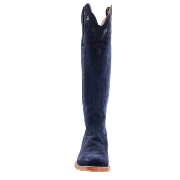 R. Watson Midnight Blue Suede Boots