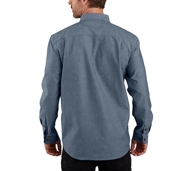 Carhart Midweight Chambray Shirt Ciel Blue