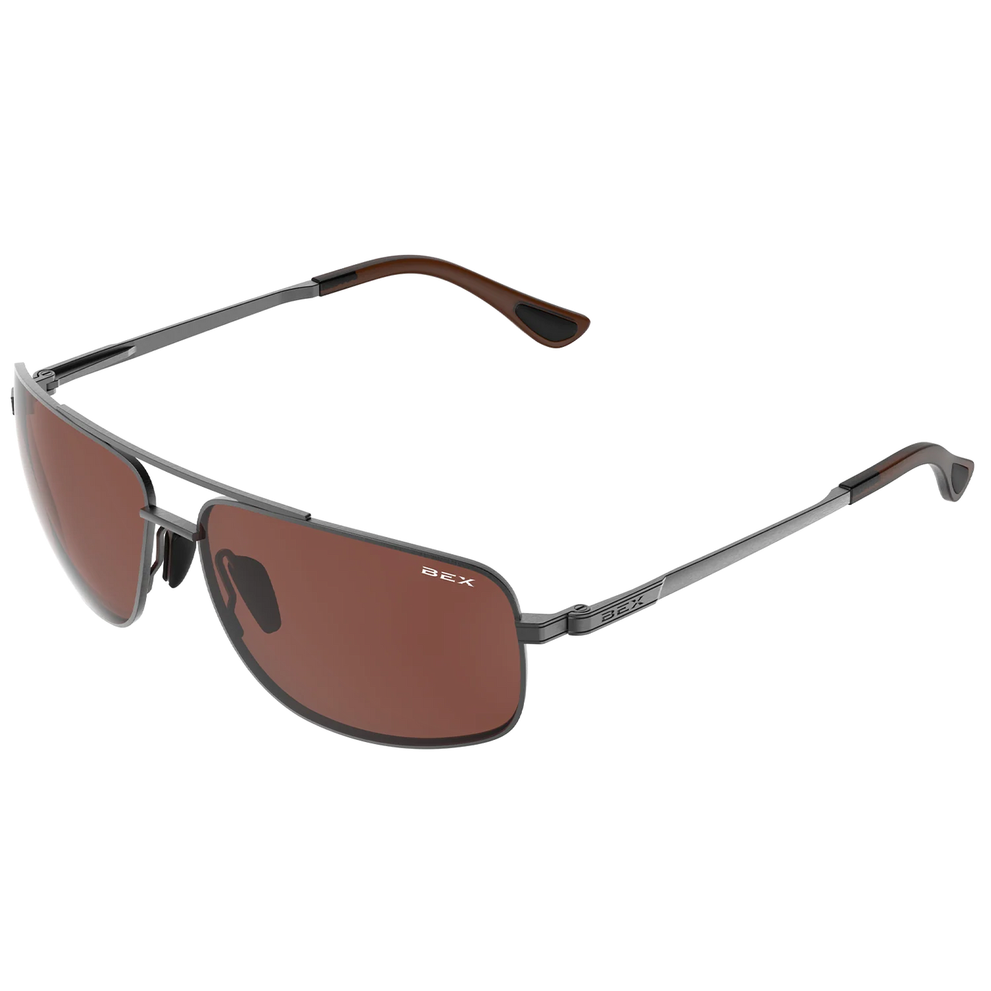 BEX - Gambit Sunglasses in Gunmetal & Brown