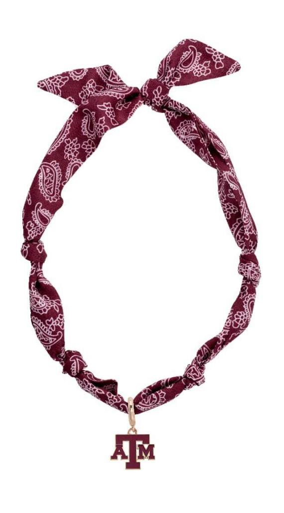 Canvas Style Texas A&M Aggies Logo Bandana Scarf Necklace