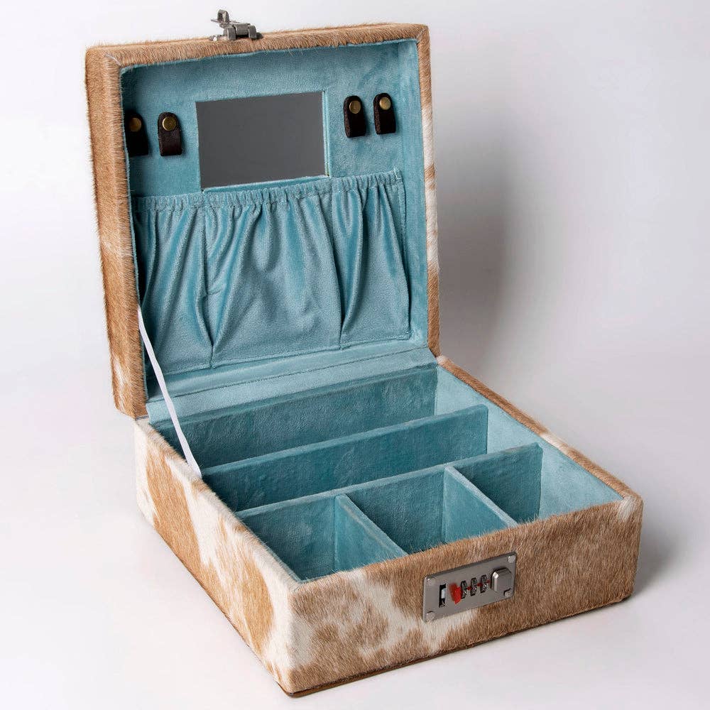 Cowhide Jewelry Case